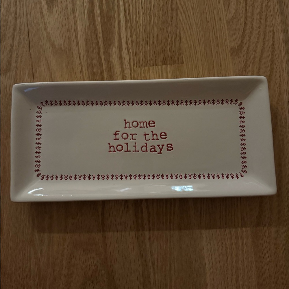 Festive Holiday Serving Tray